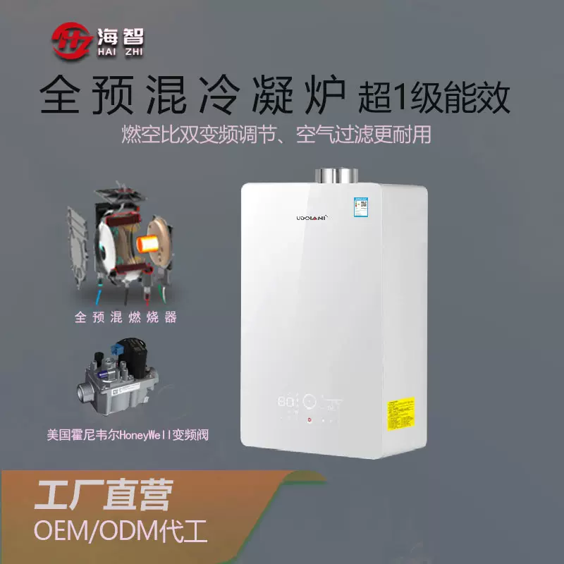 全预混燃气壁挂炉供暖生活热水二用智能家用采暖炉源头工厂批发