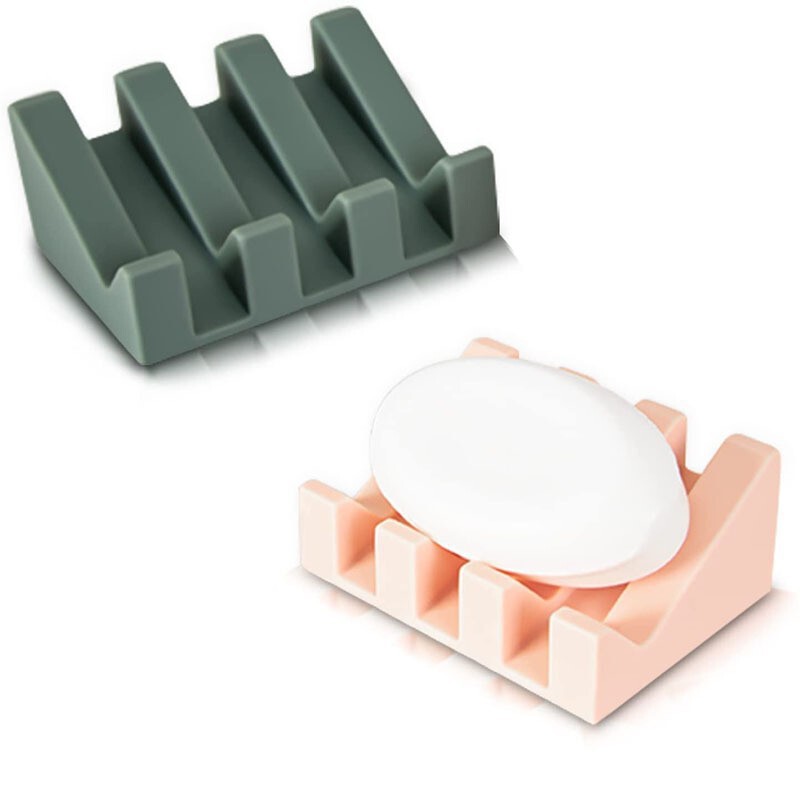 Silicone piano soap rack kitchen bathroom waterproof splash soap box soap mat washable non-slip factory direct sales