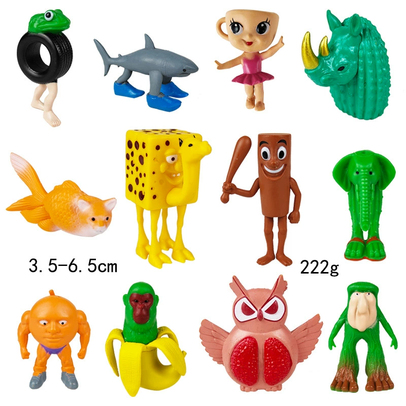 Фигура Шанхай Jing Tralala деревянная палочка-человек, assorted characters, пакет OPP, 0,4 кг