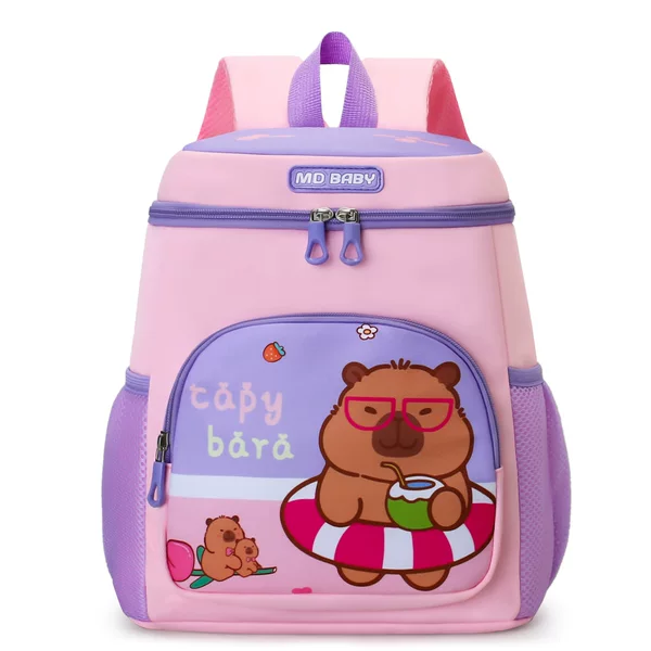 New Children's Schoolbag Cartoon Capibira Kindergarten Backpack Cute Lightweight Burden-Reducing Boy and Girl Backpack