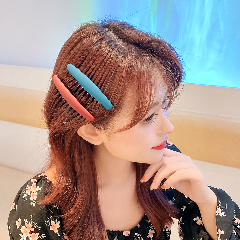 Estilo coreano elegante Morandi peine de pelo insertar peine antideslizante pelo roto flequillos peine sin costura horquilla tocado femenino accesorios para el cabello al por mayor