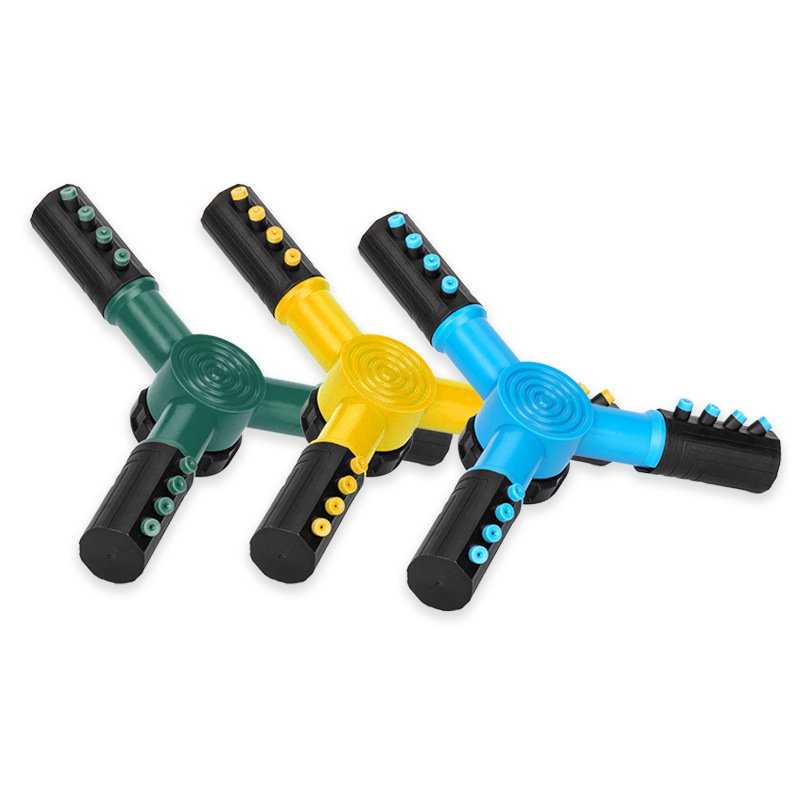 Jardinería césped agua rociador giratorio automático rociador de riego 4 puntos accesorios de riego de jardín