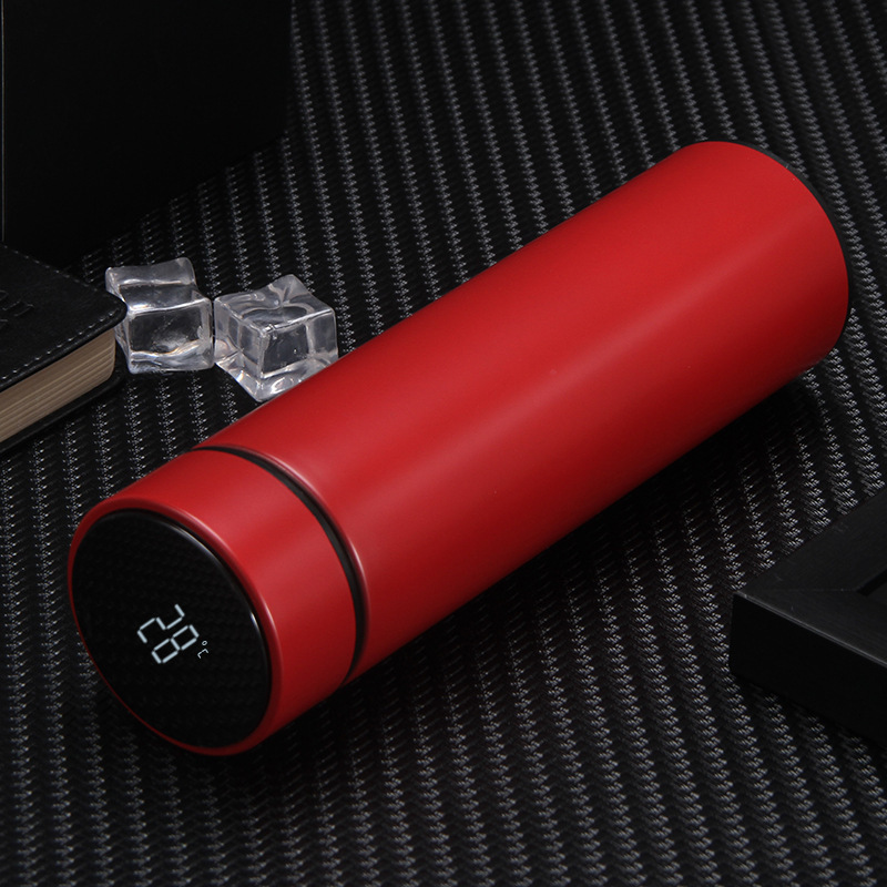 Taza térmica de acero inoxidable con pantalla LED inteligente