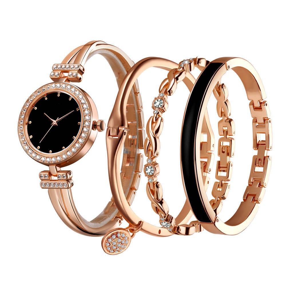 Casual Modern Style Solid Color Jewelry Buckle Quartz Women's Watches display picture 2