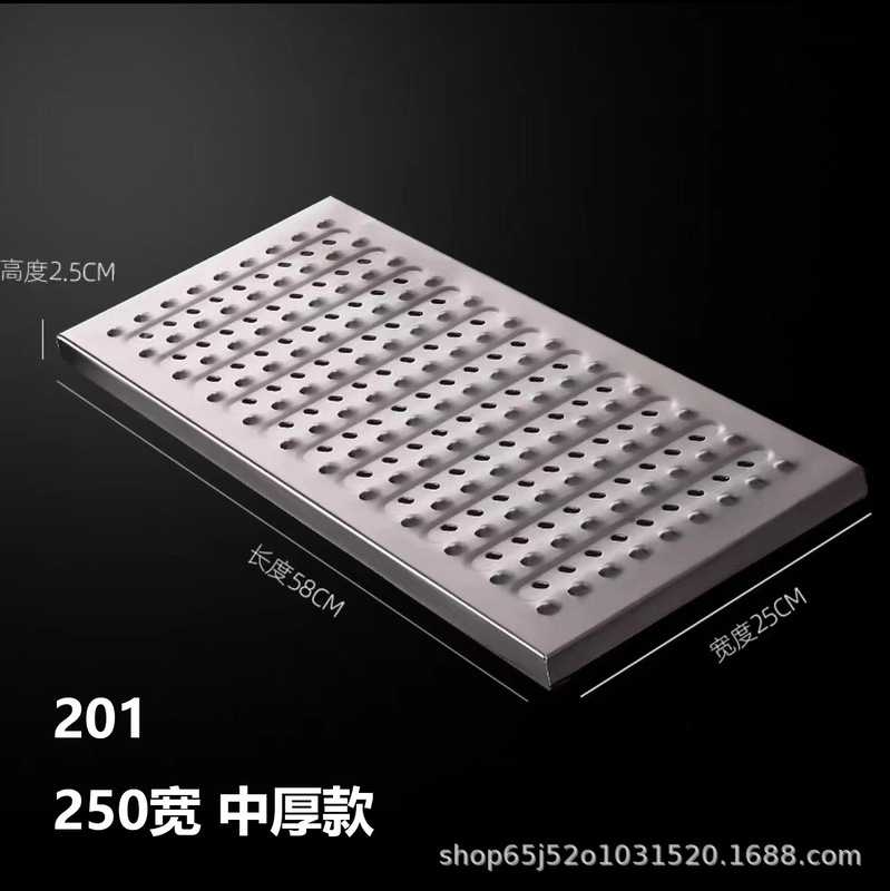 304 ステンレス鋼の溝カバーキッチン下水道マンホールカバー排水溝肥厚滑り止め溝カバーグレーダーボード|undefined