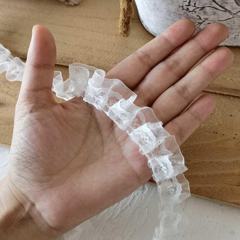 White lace edge double layer doll clothes lace accessories album frame handmade diy material clothing neckline decoration