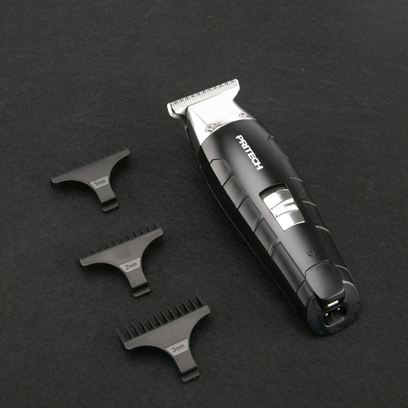 Pritech cross-border new electric hair clipper hair salon hair clipper USB charging clipper shaving clipper