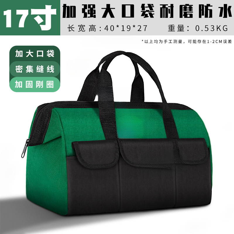 Kit de herramientas eléctricas multifuncional de reparación lona grande fuerte y duradero bolsa de herramientas de lona portátil