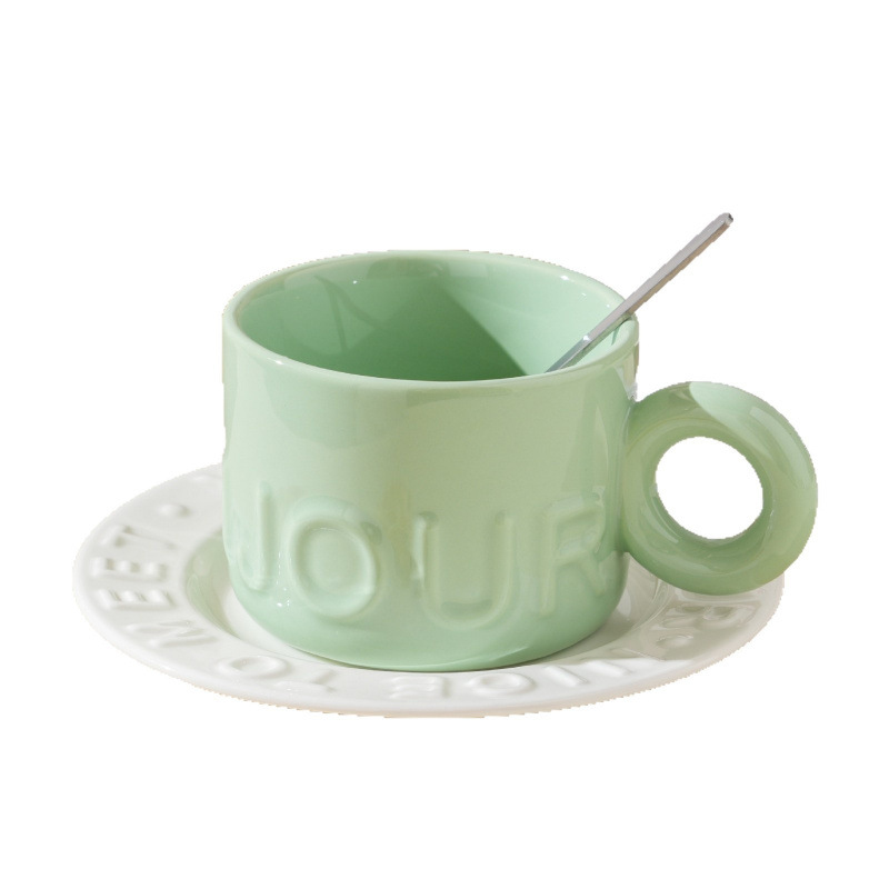 Tazas de café retro en línea, copas de copas de agua directa, regalos caseros, tazas de cerámica galvanizadas creativas, tazas de marca