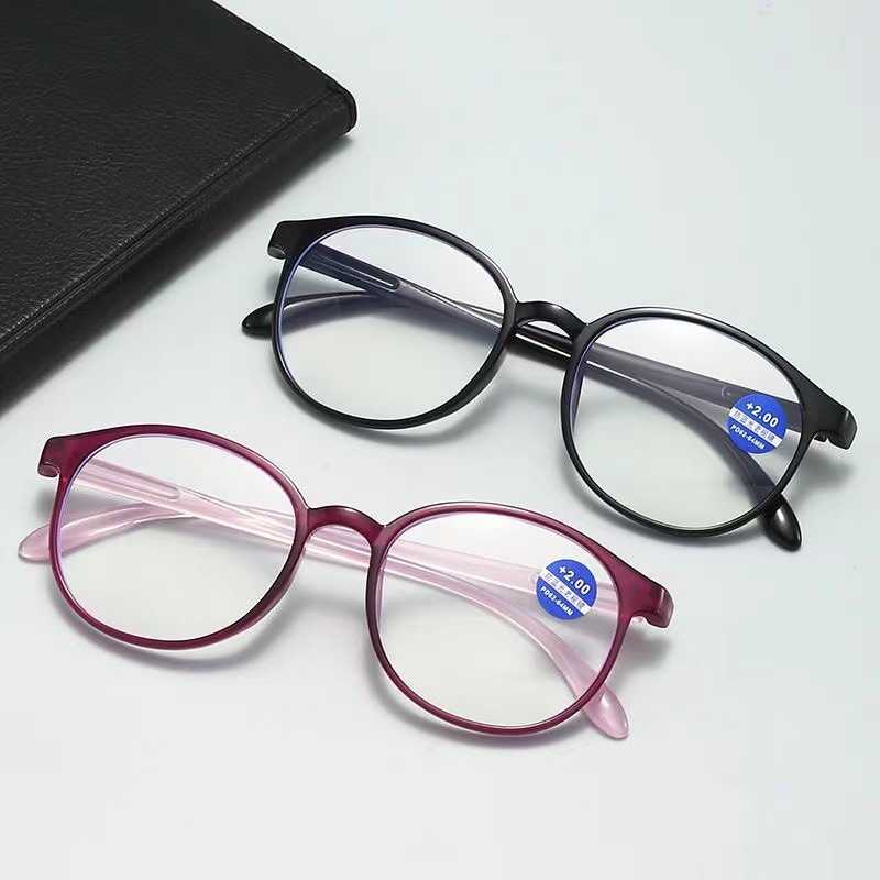 2022 New Smart Zoom Anti-Blue Light Large Frame Slim Reading Glasses Anti-Blue Light Street Stall Reading Glasses