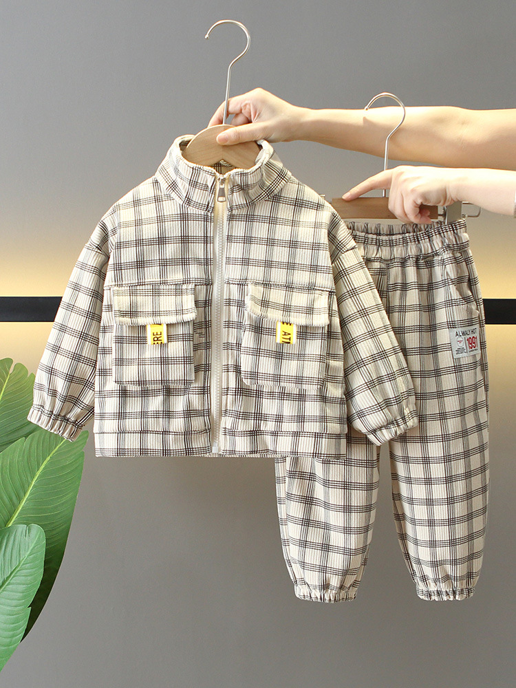 6202 Traje de primavera y otoño para niños 2025 nuevo estilo de otoño para bebés image 1