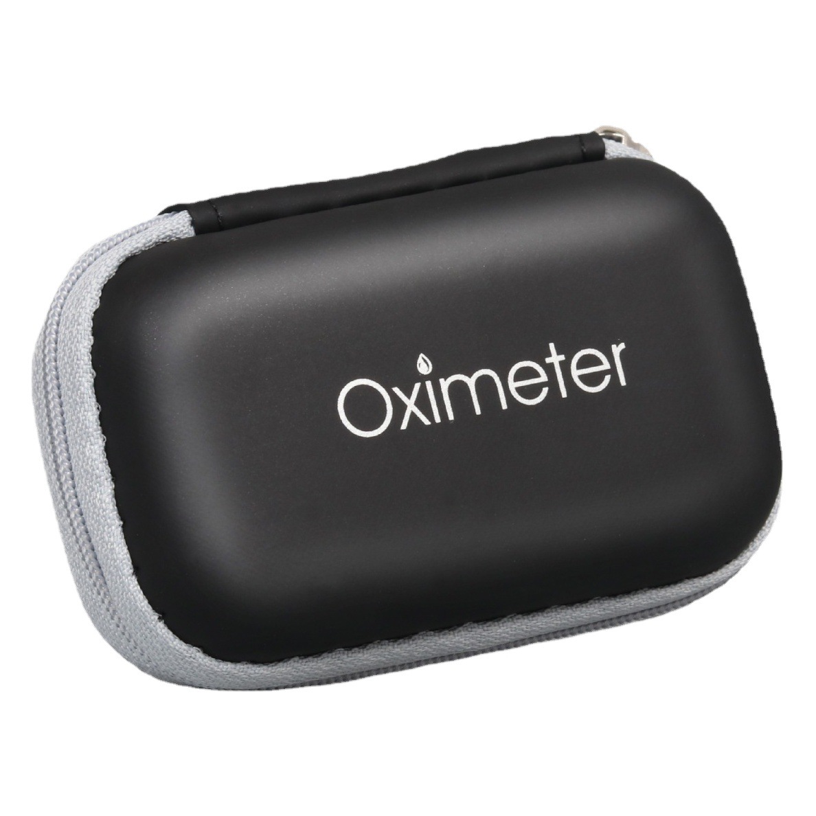 Bolsa de almacenamiento para oxímetro, caja de embalaje con cremallera sensible a la presión, estuche protector portátil anti-caídas de EVA neutro para dispositivos digitales.