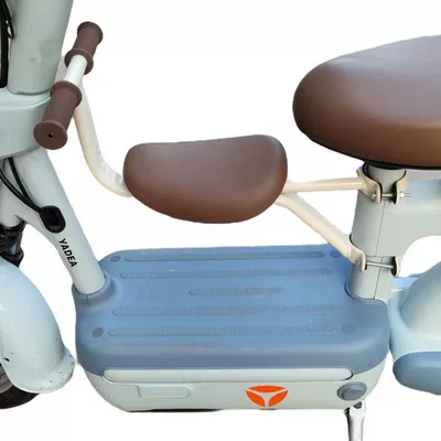 Electric car child seat, Simple and Safe Front-Mounted Baby - yadi-beige