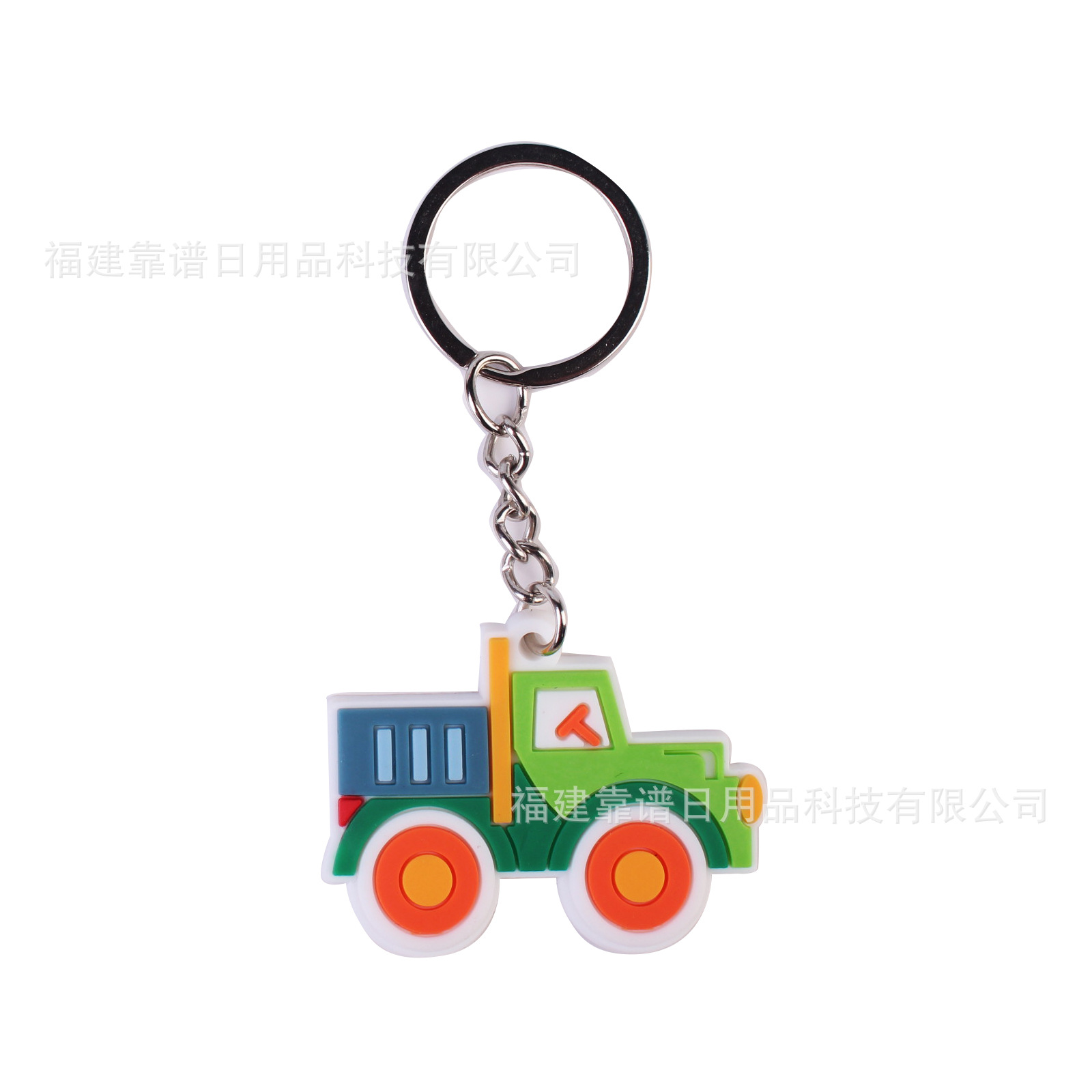 PVC llavero cemento camión bulldozer excavadora casco bolsa colgante DIY en stock llavero al por mayor