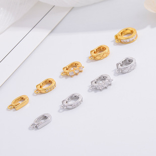 S925���y�䆆ε��f�ܿ۹��ӿ�DIY�ֹ�������Ʒ����β��SK19