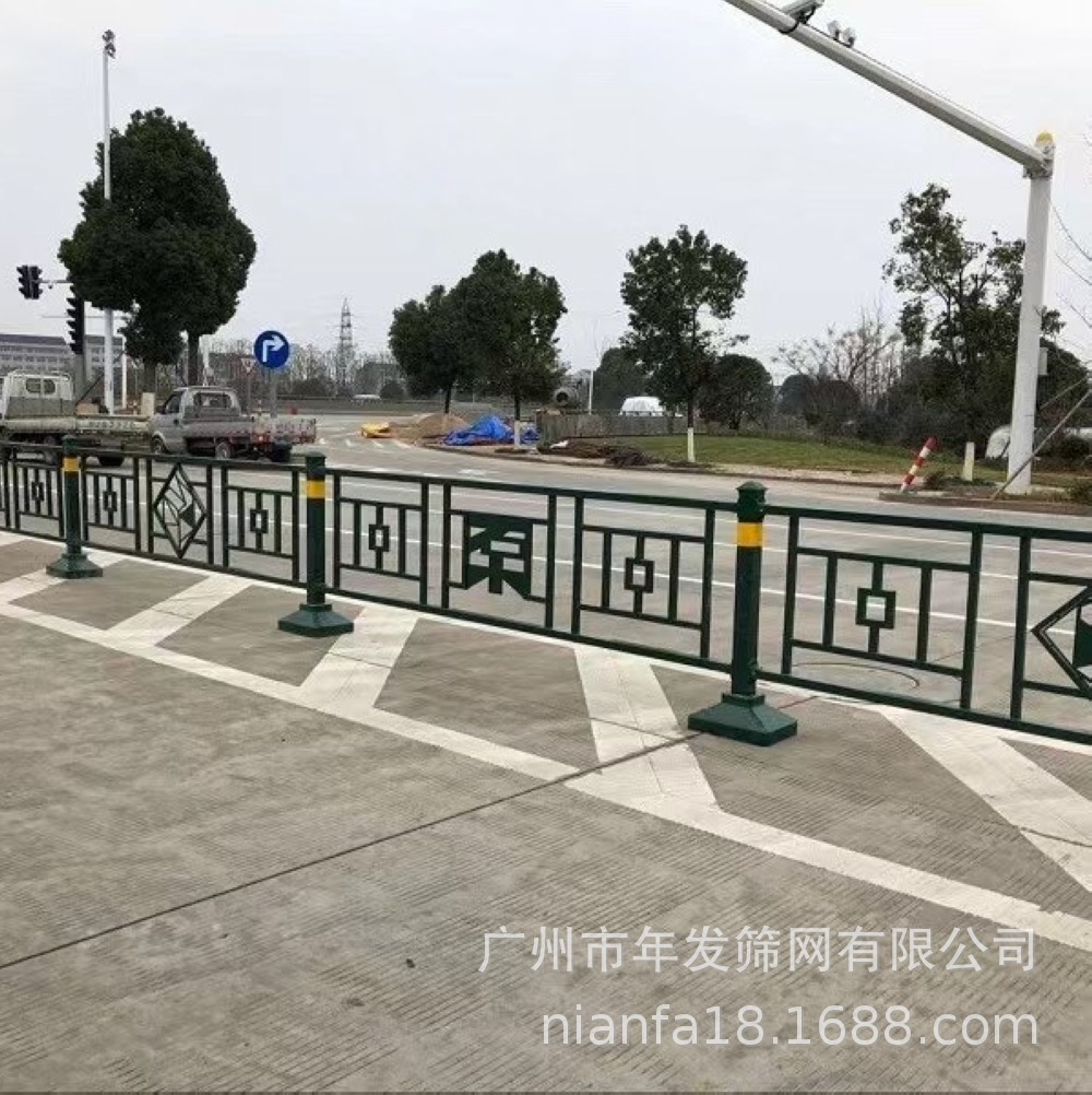 广州滨江路广府文化人行道护栏 市政交通隔离防护栏杆