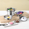 Small realistic kitchen stainless steel, kitchenware