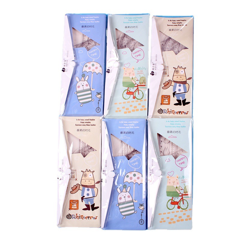 Creativo niños de alta apariencia 20cm botón 4 piezas conjunto estudiante triángulo tablero examen traje de aprendizaje suministros al por mayor