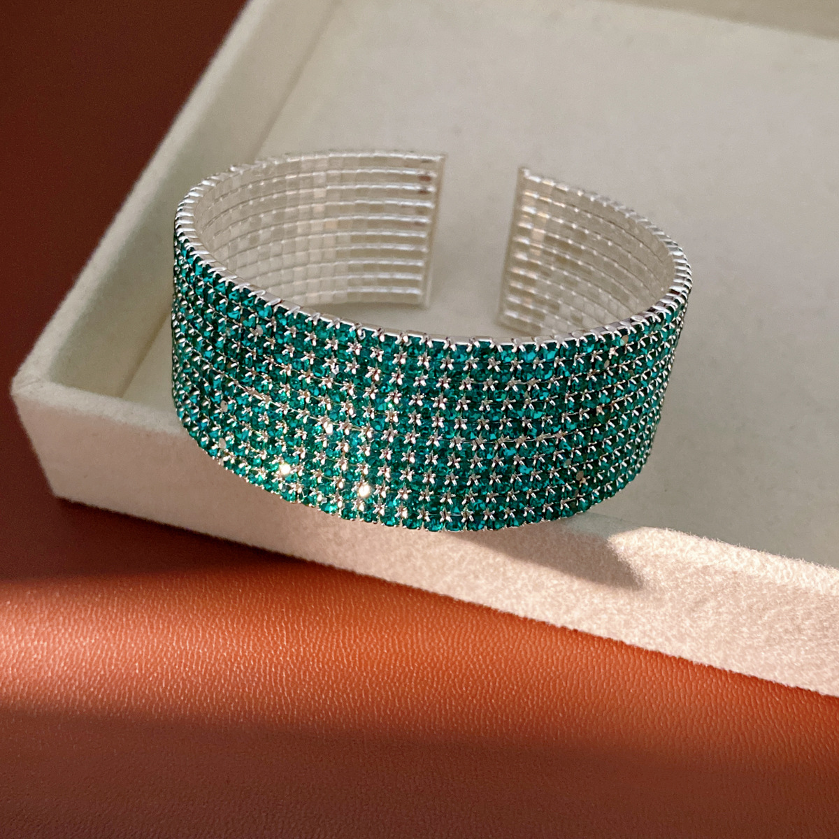 Pulsera - plata - verde