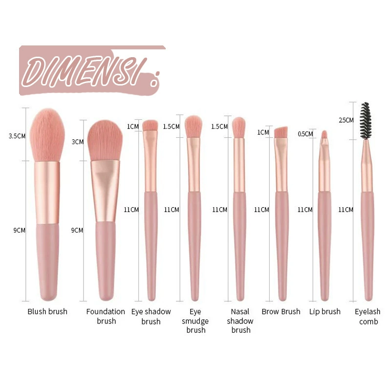 Ручная маленькая рассыпчатая пудра, кисть concealer, для начинающих, 8 штук, 8 штук