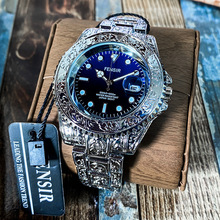 芬仕渐变水鬼手表男学生防水厂家批发日历跨境直播东南亚大表盘