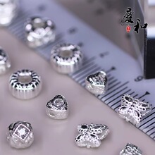 S925���y�Ϲϸ�������ɢ�����ֹ�diy��� �����龎������ë���F��