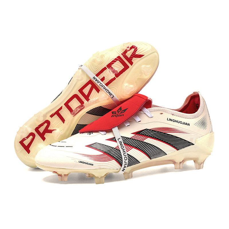 Zapatillas de Fútbol Unisex Sin Costuras Tacos AG y TF TPU Amortiguación para Césped Natural y Artificial