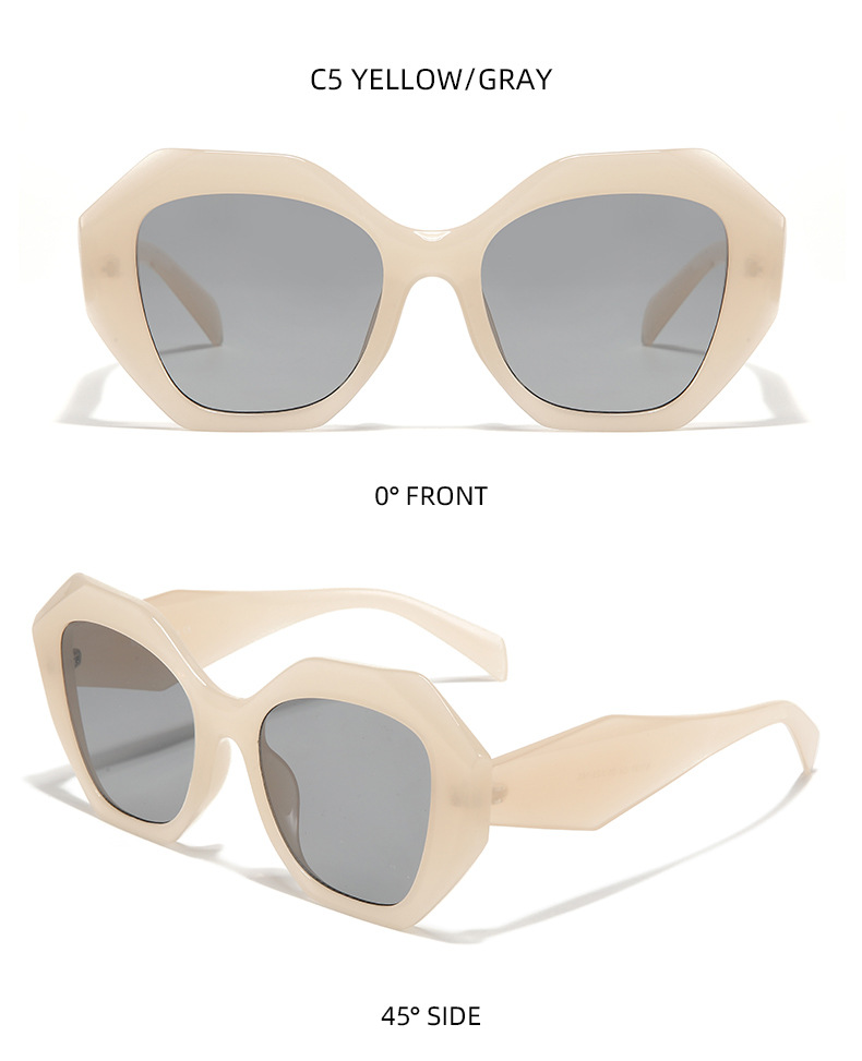 Retro Solid Color Pc Square Full Frame Men's Sunglasses display picture 8