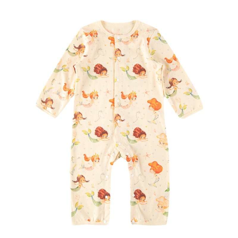 Estilo nórdico bebé mono niños y niñas bebé mameluco niños de manga larga primavera y otoño mameluco europeo y americano Internet celebridad venta al por mayor