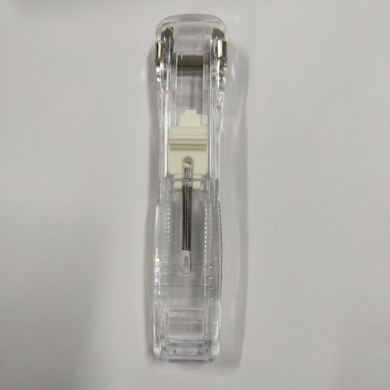 Clip de empuje transparente Clip de repuesto Clip de respaldo Clip de papel especial para papelería de papel de prueba Clip de grapa sin aguja