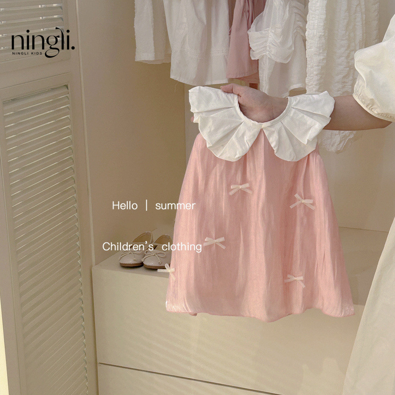 Girls' Doll Collar Dress