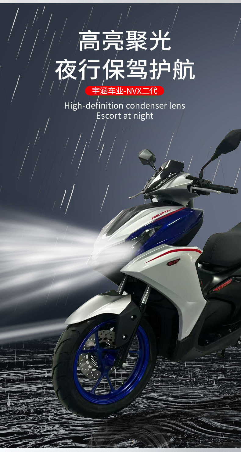 Foreign Trade Direct Supply Nvx Second Generation Scooter Motorcycle Oil Vehicle Off-Road Motorcycle Foreign Gasoline Motorcycle Turkey