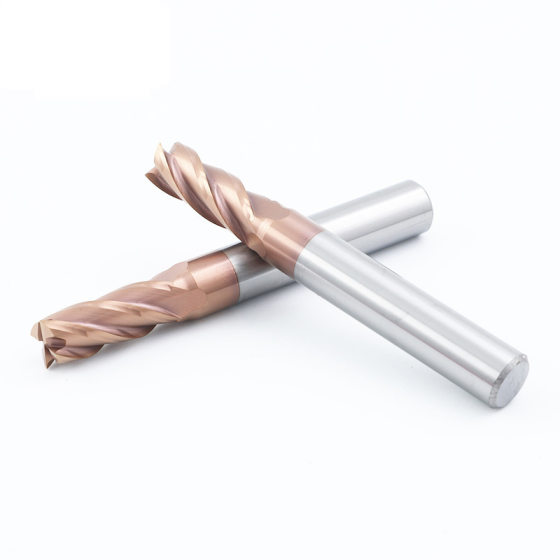 55 degree tungsten steel milling cutter 4-blade CNC end milling cutter integral hard flat alloy milling cutter wholesale