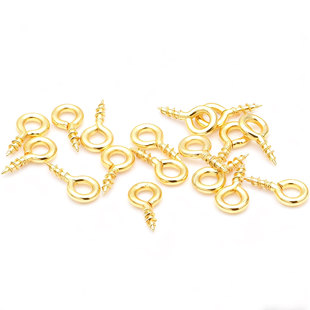 18k��ɫ��������� ������ݽzᔵ����h��Ȧ diy��������Ʒ���