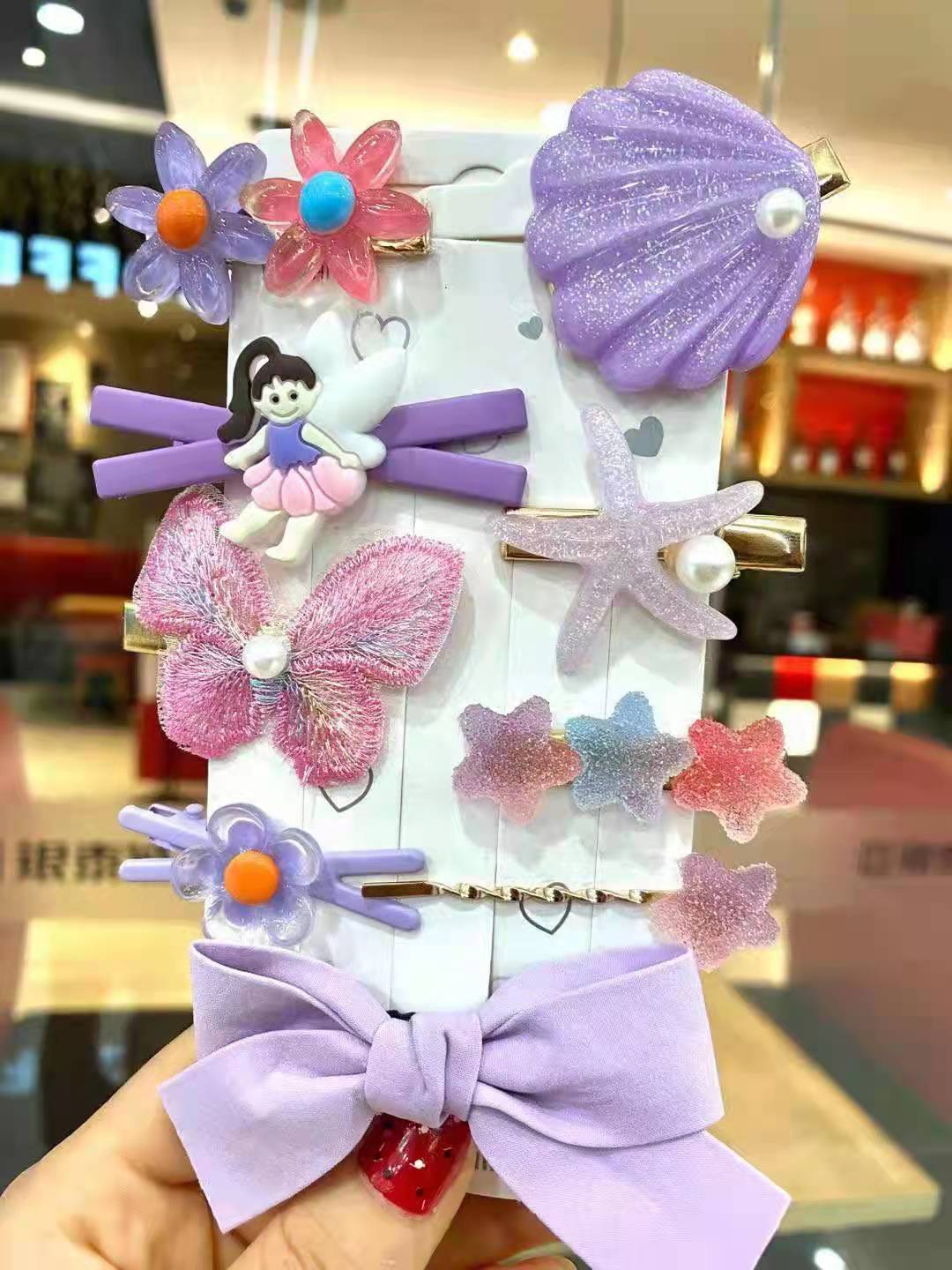 50g Weight Hair Clip Hair Accessories Type 1 Set Quantity Holiday, Daily Occasion Plastic Material Flower, Bow Knot Pattern All Seasons Season Girl'S Gender Cute, Simple Style Style Cute Simple Style Girl'S Flower Bow Knot Plastic Hair Clip 1