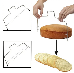 304 stainless steel new cake layered slice cutter auxiliary bread slice baking tool spot wholesale