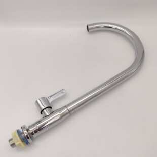 Factory Wholesale Stainless Steel Electroplated Ball Single Cold Faucet Kitchen Sink Single Cold Dish Basin Faucet Extension Tube