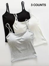 J 96540 Ice silk padded camisole ��˿���ص����
