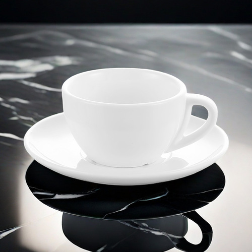 New Australia Ceramic Coffee Cups, Ceramic Cup Set, Mug, Dinnerware for Hotels, Offices, and Home Use – Pure White