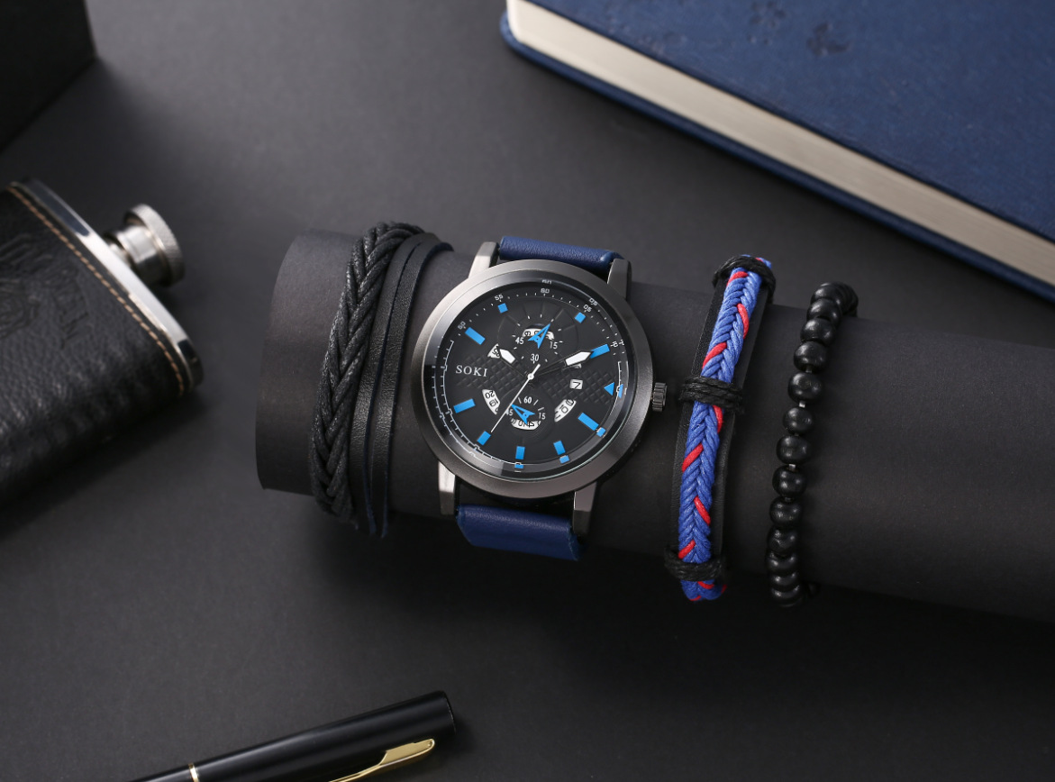 Nuevos hombres de negocios de aleación reloj de cuarzo s joyería traje SOKI reloj de moda AliExpress deseo al por mayor