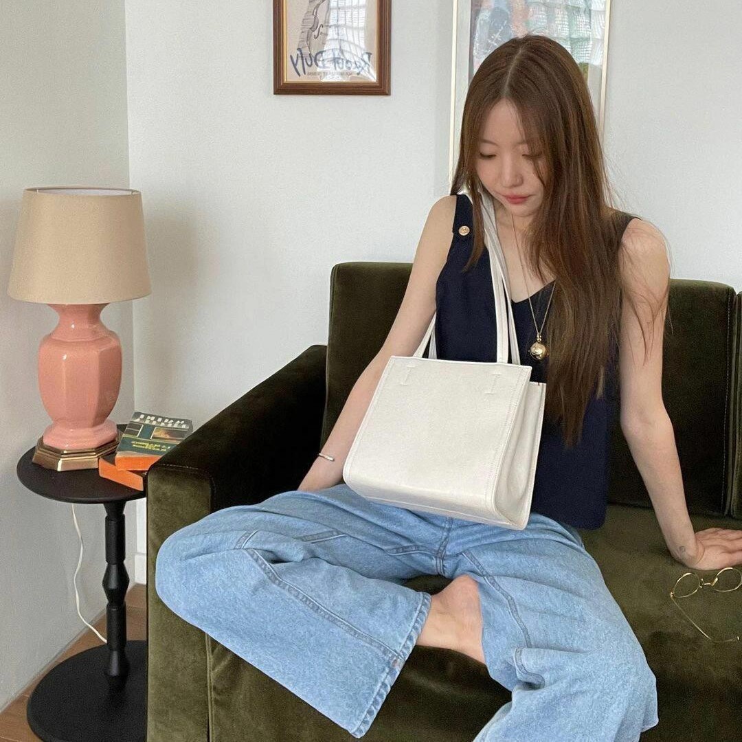 现货实拍 24新款 onuk 丹尼尔同款 气质休闲小方包手提单肩托特包