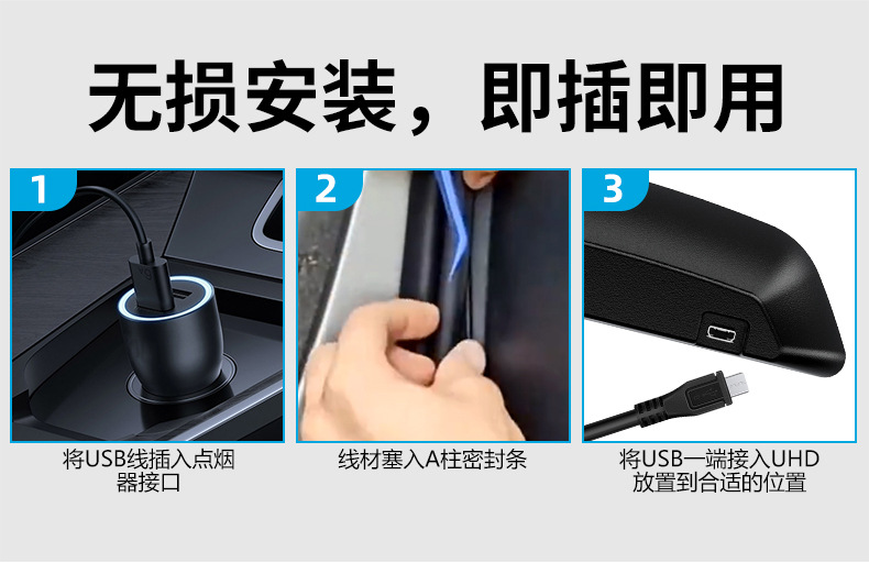Smart Car Hud Head-Up Display Car High-Definition Gps Speed Alarm Odometer Universal Digital Speedometer