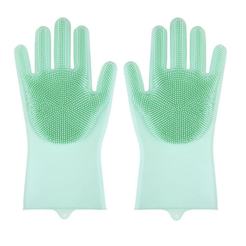 Multifunctional cleaning gloves, pet silicone massage bathing hair removal brush, dog and cat bathing gloves, anti-scratch and bite