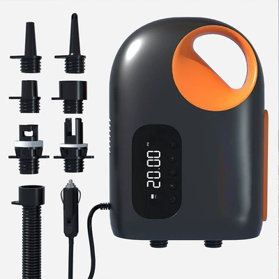 New Kayak Car-Mounted Air Pump Outdoor Portable Electric Air Mattress Sup Paddle Board Wireless Air Pump (Hava nasosu) - car-mounted-wired-model-charging-and-suction-dual-purpose-3369