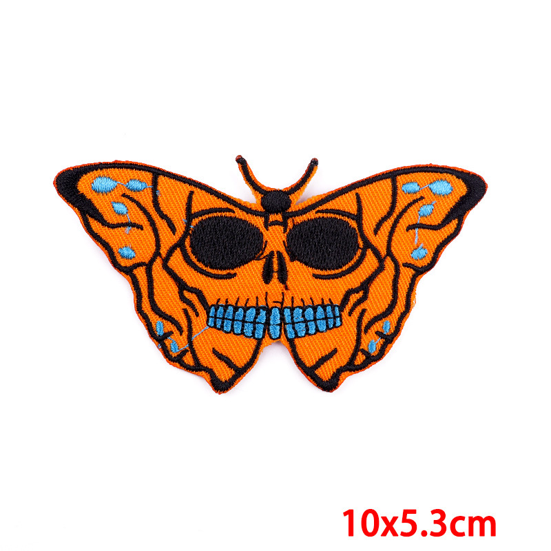 2g Weight Clothing Sticker Patches Classification 1 Piece Cartoon Style Skull Clothing Sticker Patches