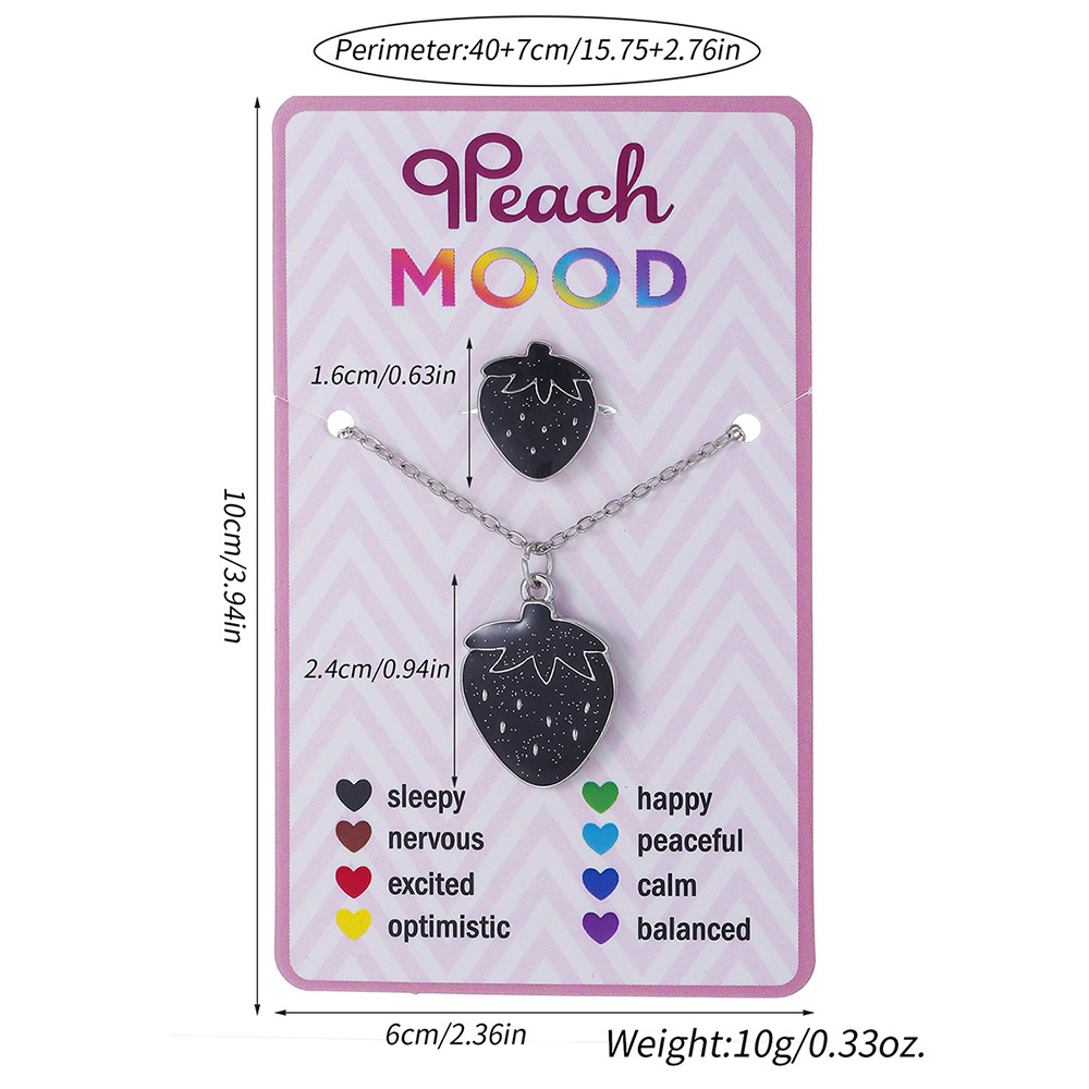 딸기 반지 목걸이