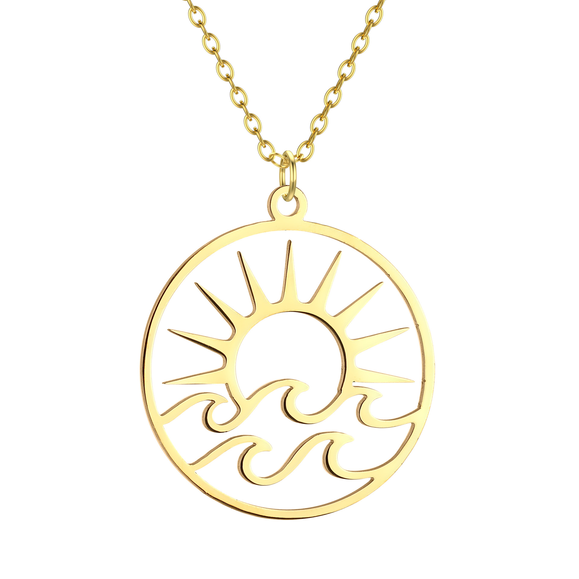 Pendant stainless steel solar-powered