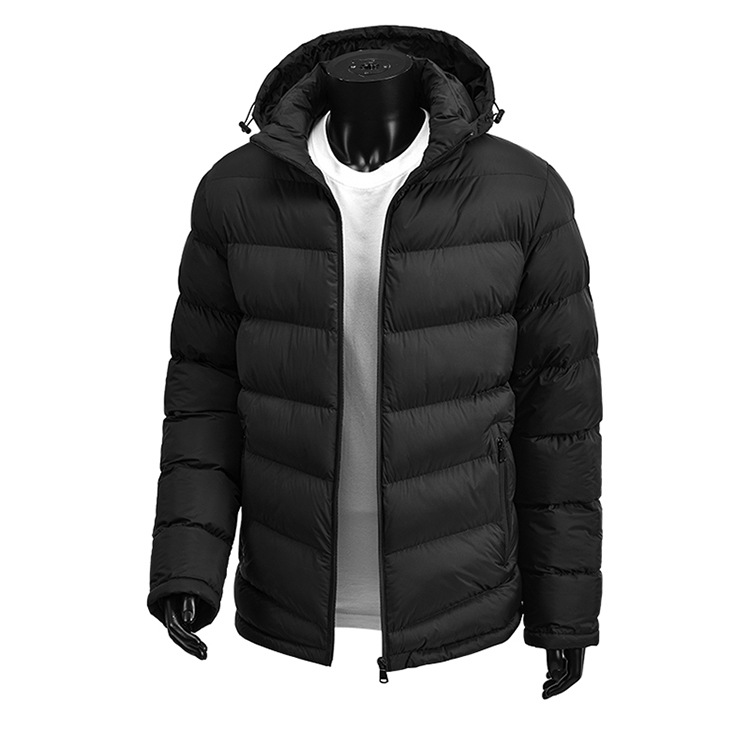 Padded Jacket Men's Loose Hooded Padded Jacket Casual Padded Jacket Men's Jacket_voghion.com