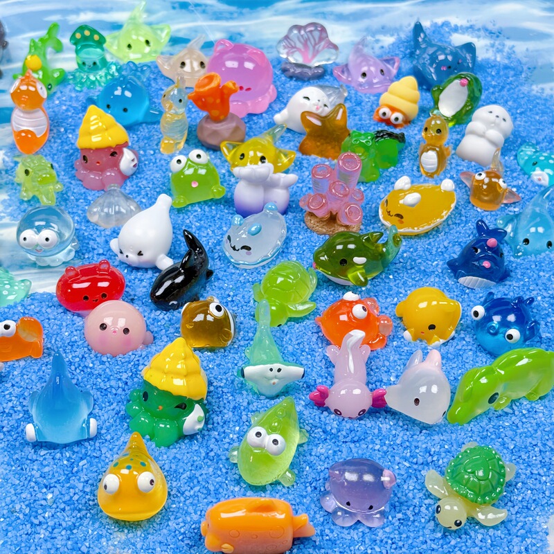 Ocean Animal Blind Bag Mini Realistic Figurines Miniature Model Animal Scenes Student DIY Non-Toy Gift