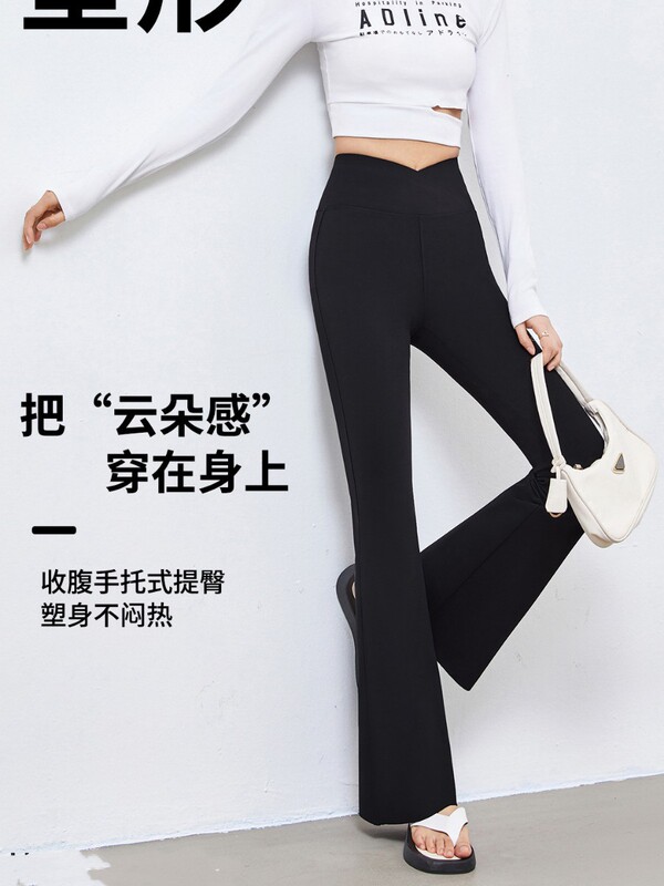 ヨガパンツ、3D立体ヒップパンツ、タイトフィットハイウエストお腹コントロールシャークレギンス、バービーパンツとしても着用可能|undefined